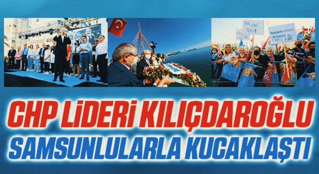 CHP lideri Kılıçdaroğlu Samsunlularla kucaklaştı