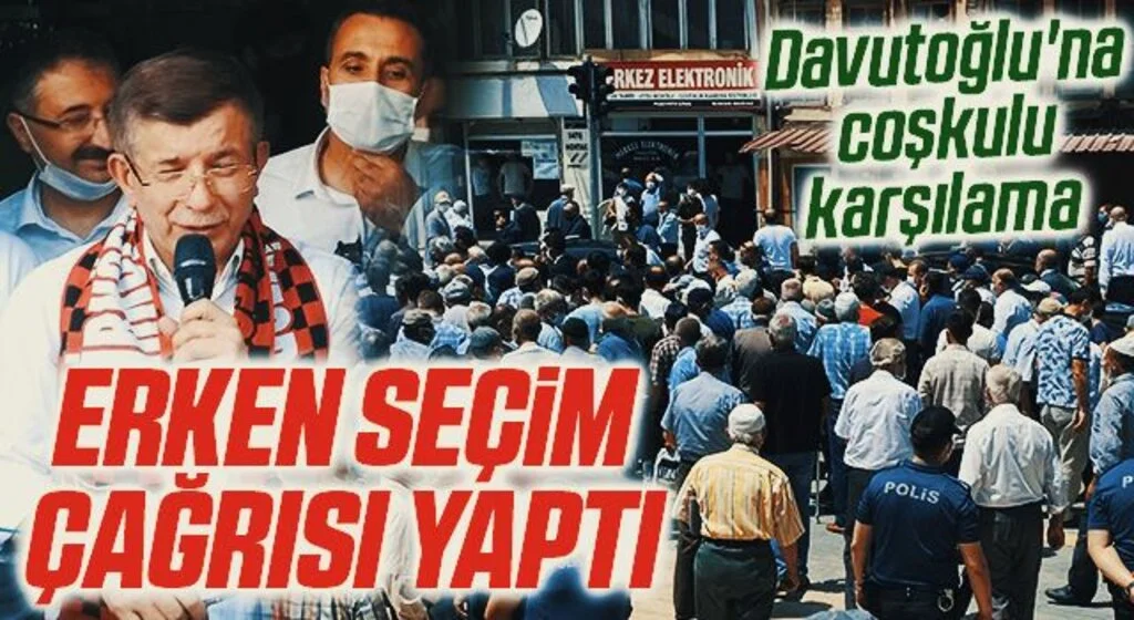 Davutoğlu'na Samsun'da coşkulu karşılama 