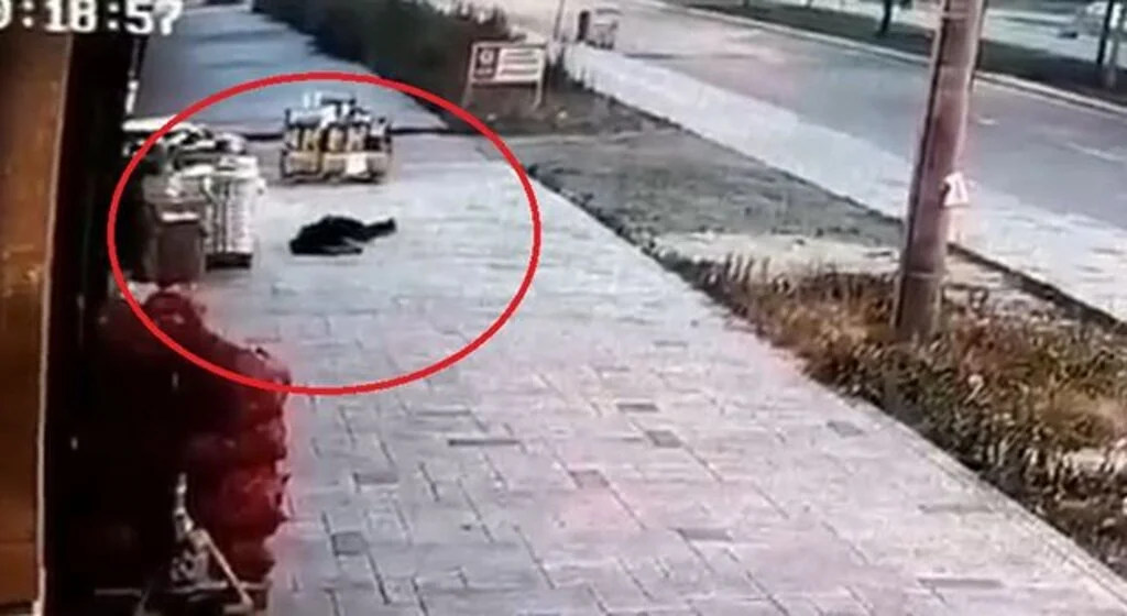 Eşinin öldürdüğü polisin balkondan düşme anının görüntüsü ortaya çıktı