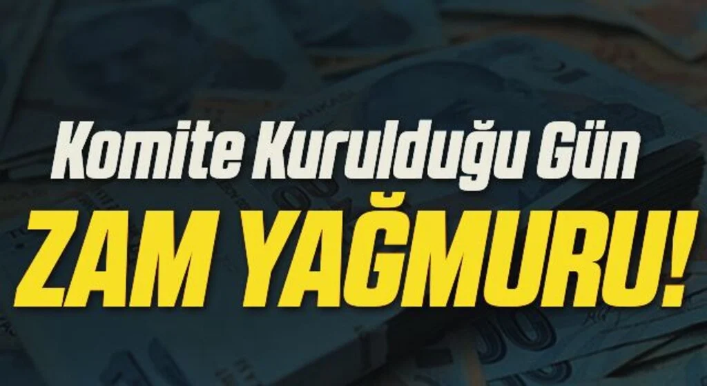 Fiyat İstikrarı Komitesi kurulduğu gün zam yağmuru geldi