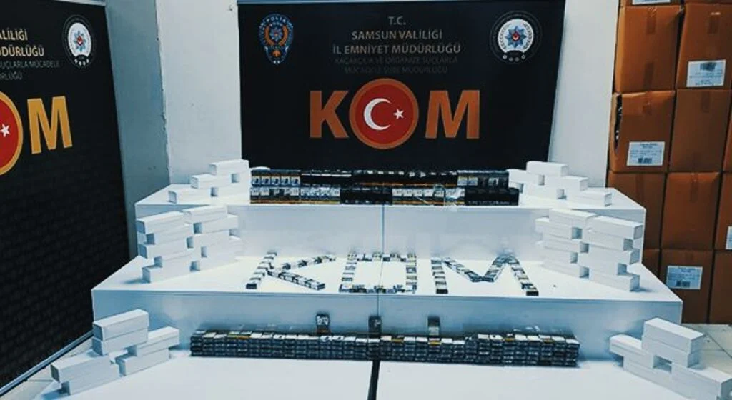 Samsun'da 9 bin adet makaron ve 345 adet sahte bandrollü sigara ele geçti