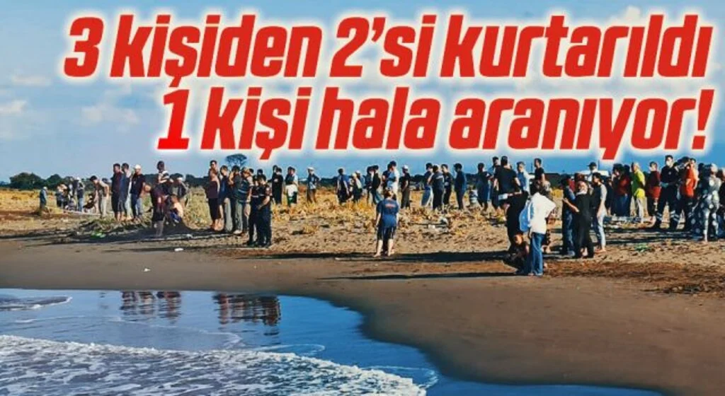Samsun’da denizde kaybolan bir kişiyi arama çalışmaları sürüyor