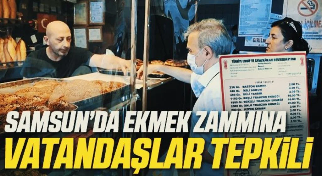 Samsun’da ekmek 2 TL’den satılmaya başlandı: Vatandaş tepkili