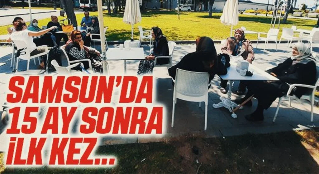 Samsun'da Huzurevi sakinleri 15 ay sonra ilk kez dışarı çıktı