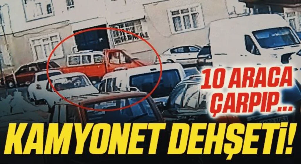 Samsun’da kamyonet dehşeti: 10 araca çarpıp kaçtı