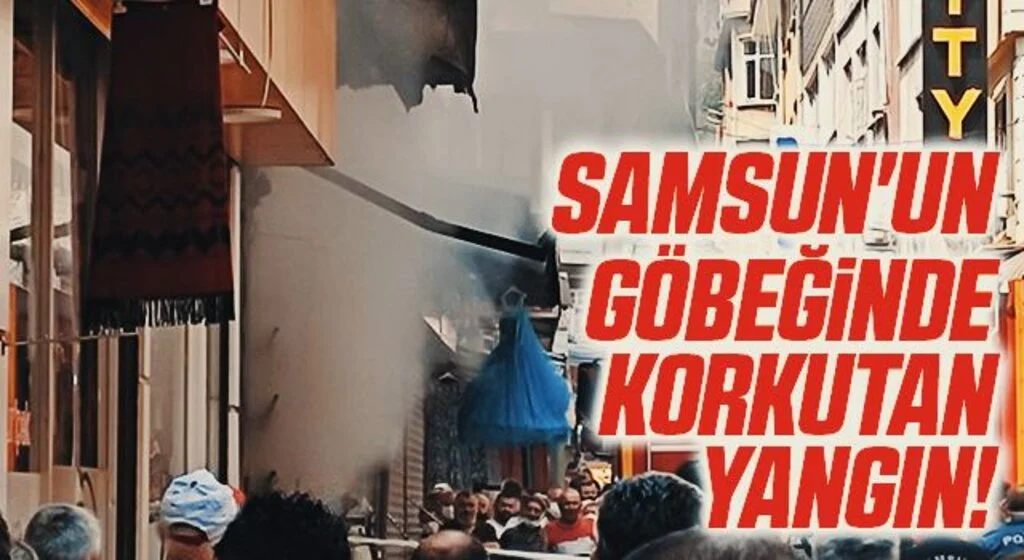 Samsun'da Korkutan Yangın!