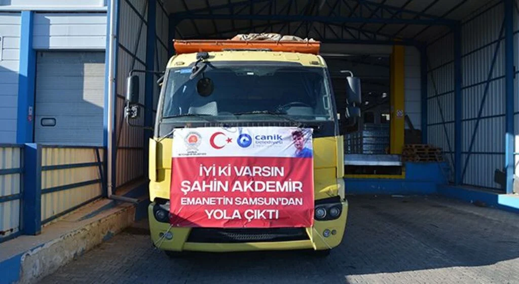 Samsun'dan orman yangını ile mücadele eden Marmaris'e içme suyu desteği