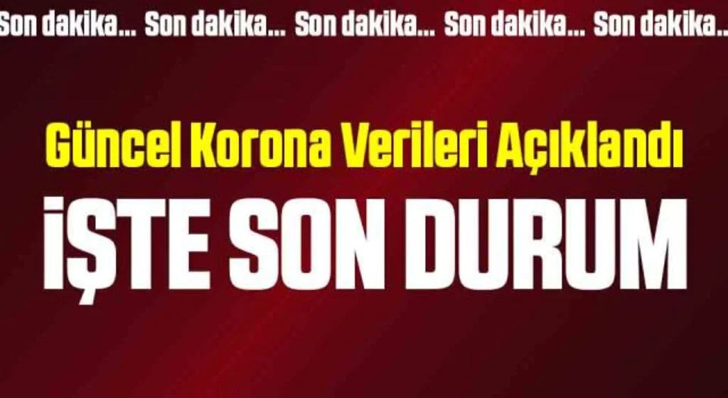 Son Dakika: 1 Temmuz koronavirüs tablosu açıklandı