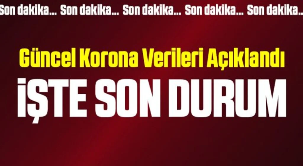 Son Dakika: 11 Temmuz koronavirüs tablosu açıklandı
