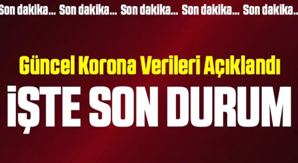 Son Dakika: 16 Temmuz koronavirüs tablosu açıklandı