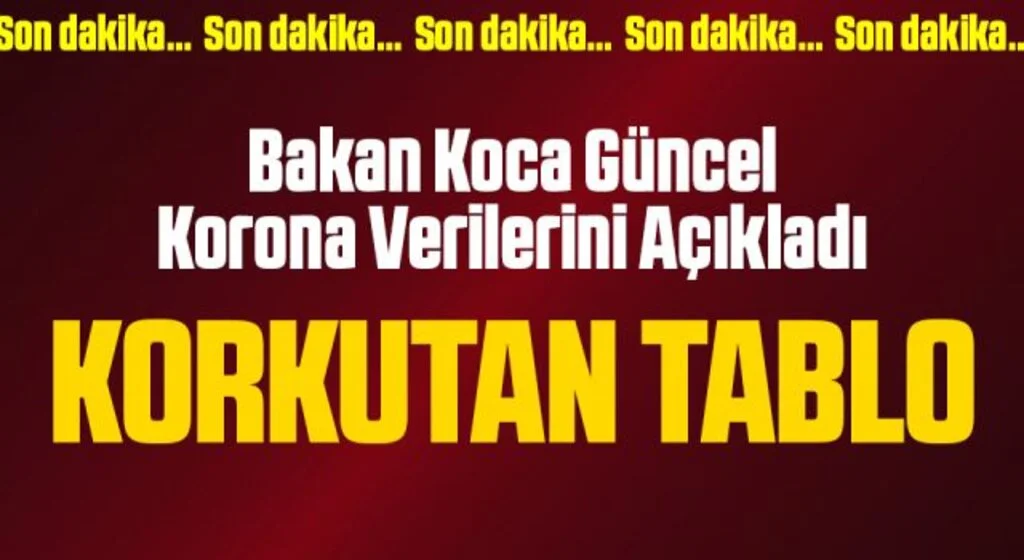 Son Dakika: 23 Temmuz koronavirüs tablosu açıklandı