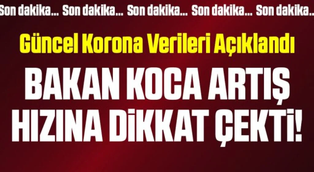 Son Dakika: 30 Temmuz koronavirüs tablosu açıklandı