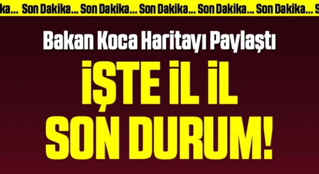 Son Dakika: Bakan Koca, illere göre haftalık vaka sayısını açıkladı