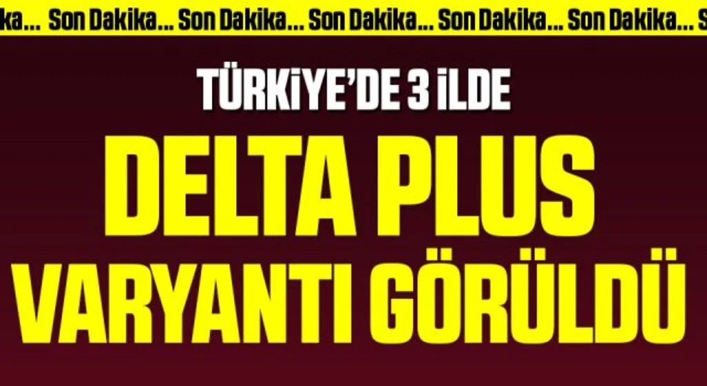 Son Dakika: Delta Plus Türkiye'de! (Delta Plus hangi illerde görüldü?)