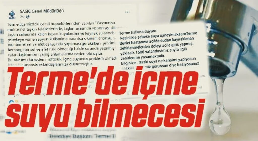 Terme'de içme suyu bilmecesi 