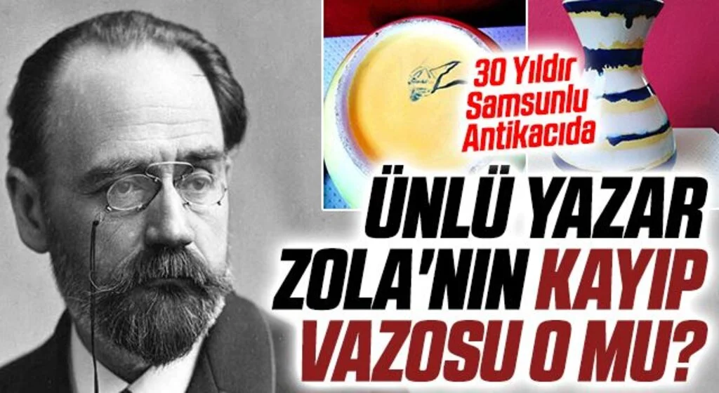 30 Yıldır Samsunlu Antikacıda! Ünlü Yazar Zola'nın kayıp vazosu o mu?