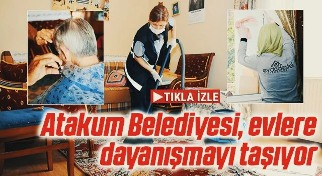 Atakum Belediyesi, evlere dayanışmayı taşıyor