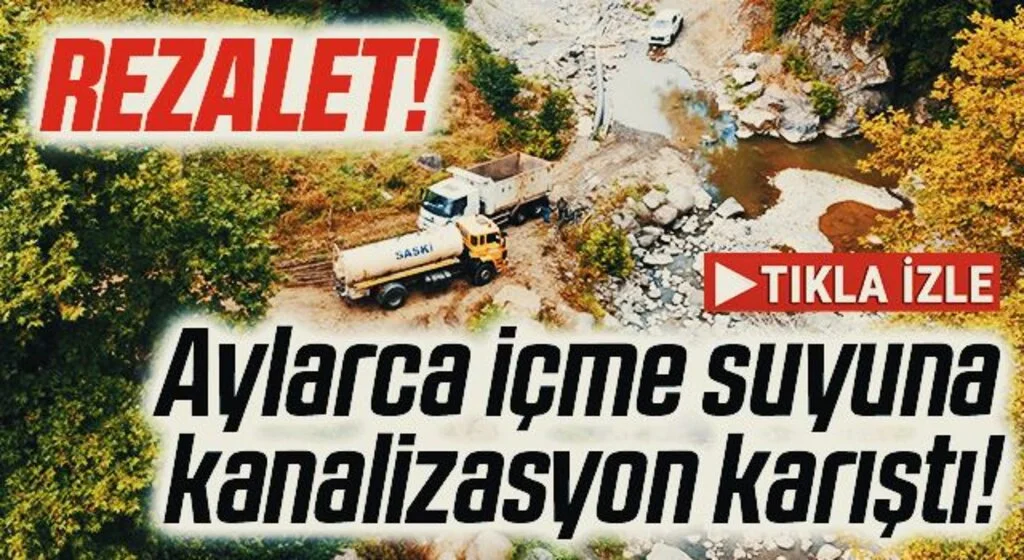 Aylarca içme suyuna kanalizasyon karıştı! Samsun'da Rezalet