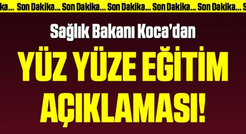 Bilim Kurulu sonrası Sağlık Bakanı Koca’dan kritik açıklamalar