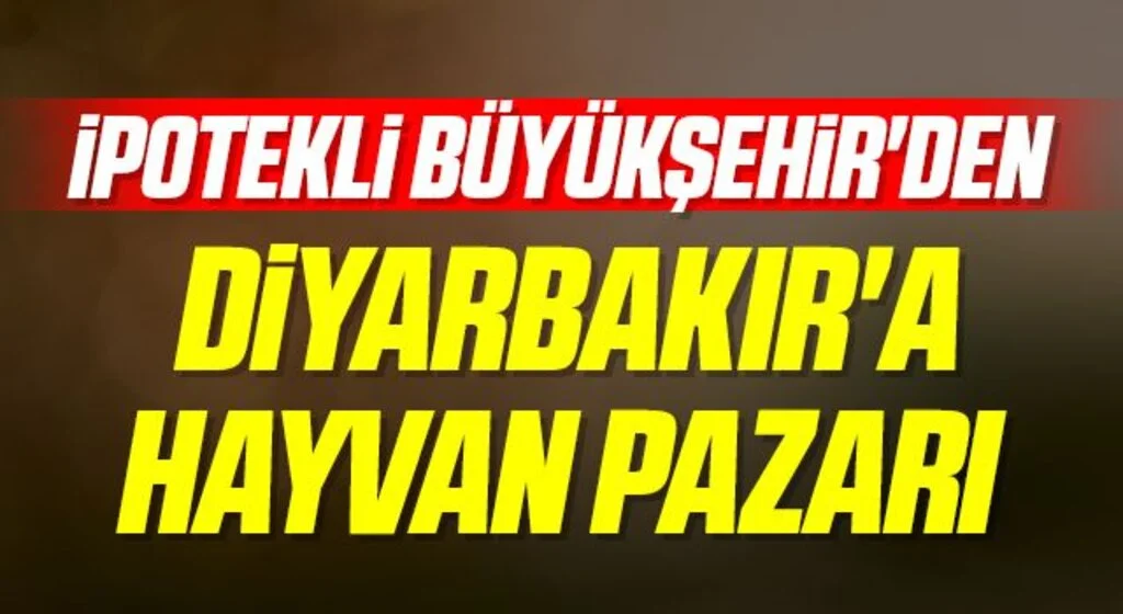 İpotekli Büyükşehir'den Diyarbakır'a Hayvan Pazarı