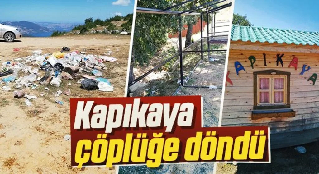 Kapıkaya çöplüğe döndü