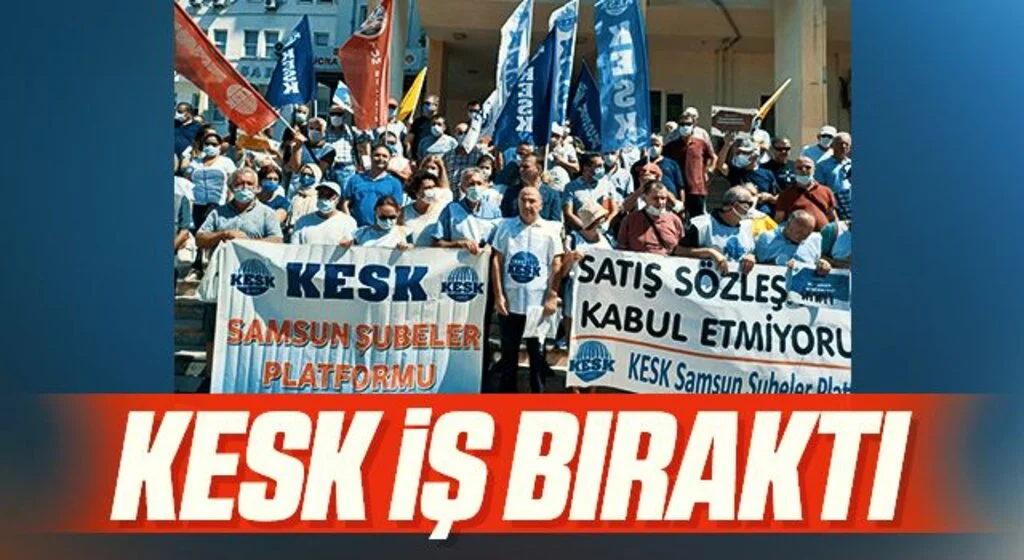 KESK iş bıraktı