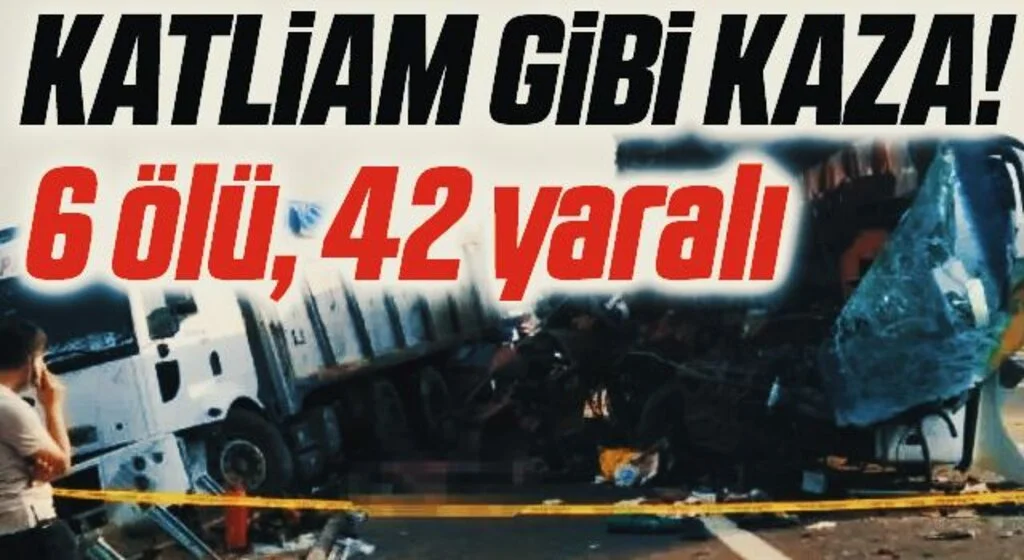 korkunç kaza! Otobüs TIR 'a çarptı: Çok sayıda ölü ve yaralı