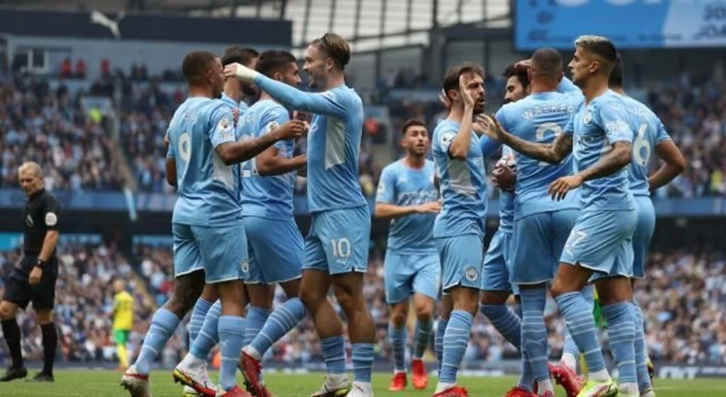 Manchester City, Norwich City'yi 5 golle geçti