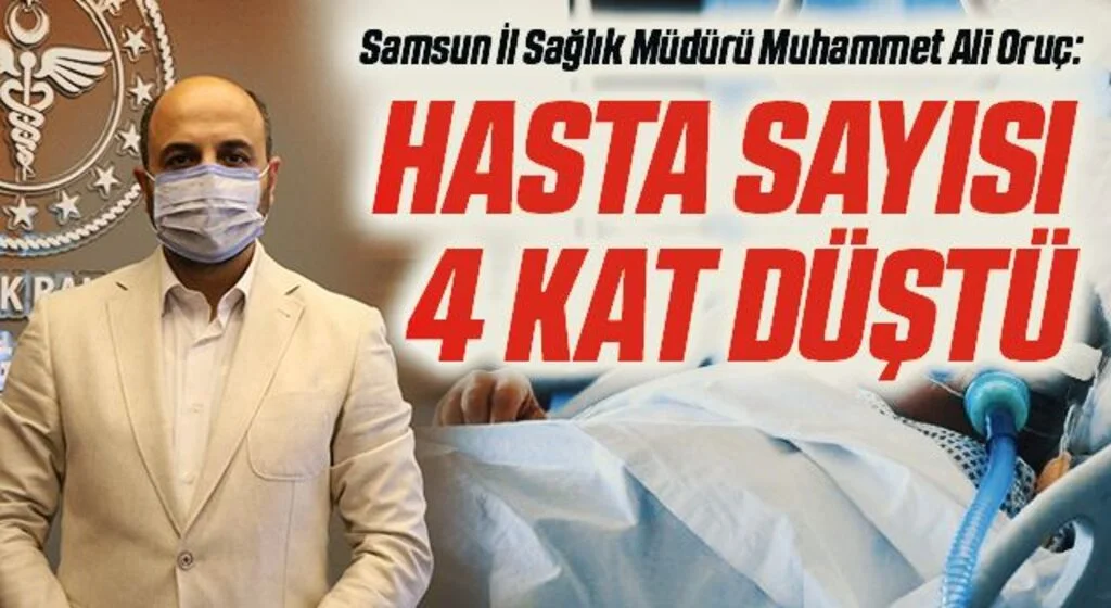 Samsun İl Sağlık Müdürü Muhammet Ali Oruç: Hastanede Yatan Hasta Sayısı 4 Kat Düştü