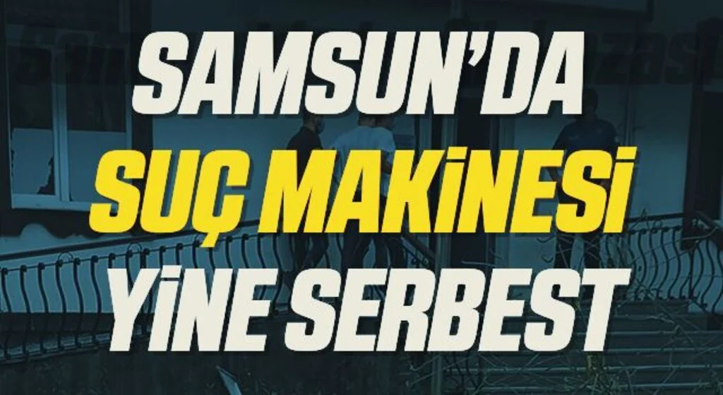 Samsun'da 14 yaşındaki suç makinesi çocuk yine serbest