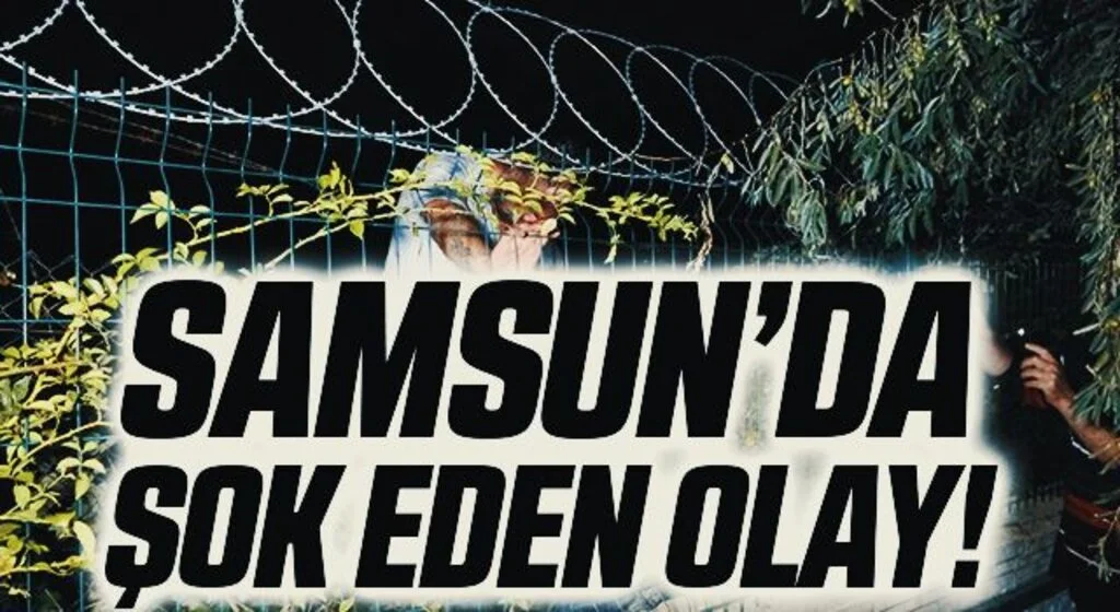 Samsun'da Askeri birliğin tel örgülerinde mahsur kalan alkolü şahsı itfaiye kurtardı