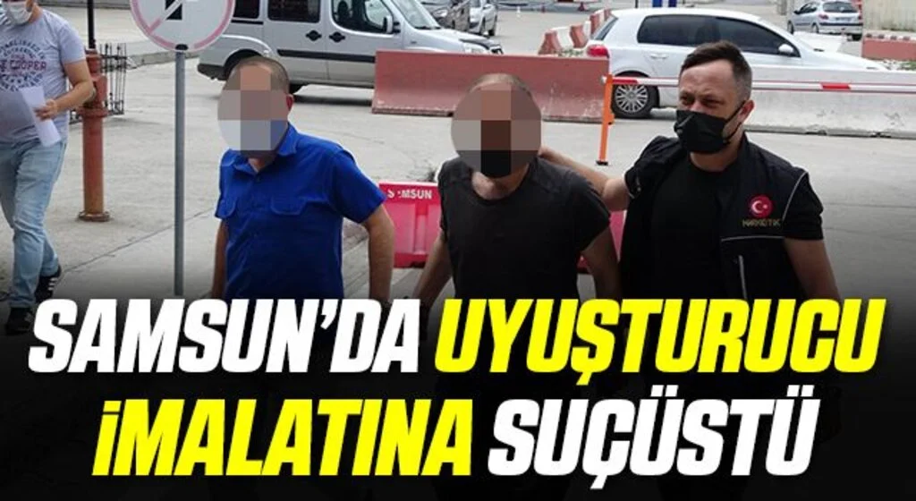 Samsun'da imal ettikleri 8 kilo bonzaiyi paketlerken yakalandılar