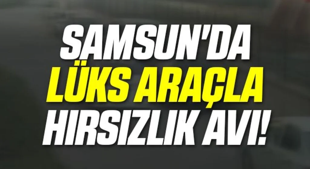 Samsun'da Lüks Araçla Hırsızlık Avı!
