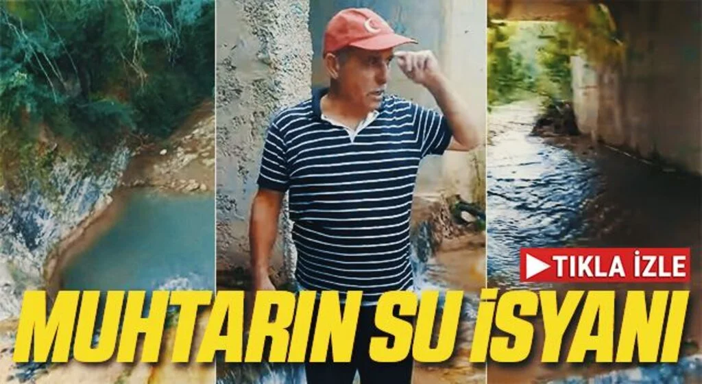 Samsun'da Muhtarın Su İsyanı