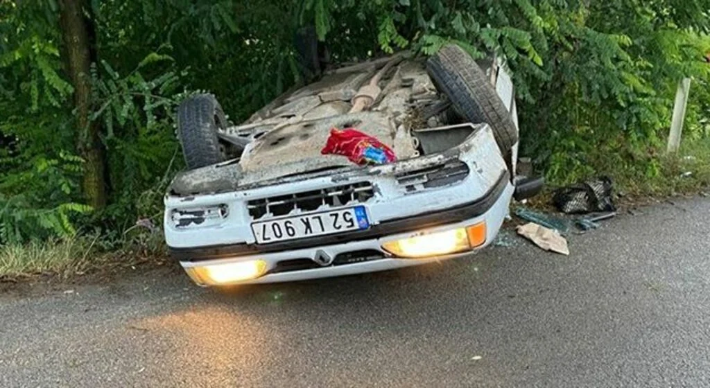 Samsun'da otomobil takla attı: 3 yaralı