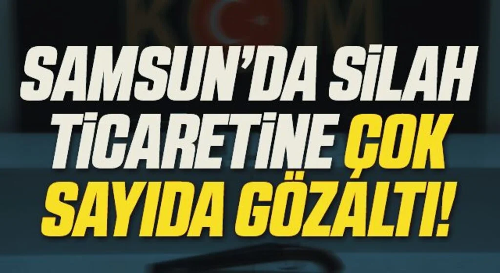 Samsun'da silah ticareti operasyonu: 6 gözaltı