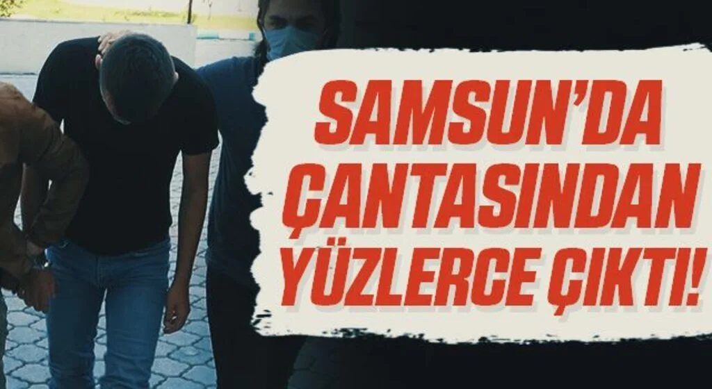 Samsun'da Şüpheli Şahısın Çantasından Yüzlerce Hap Çıktı!