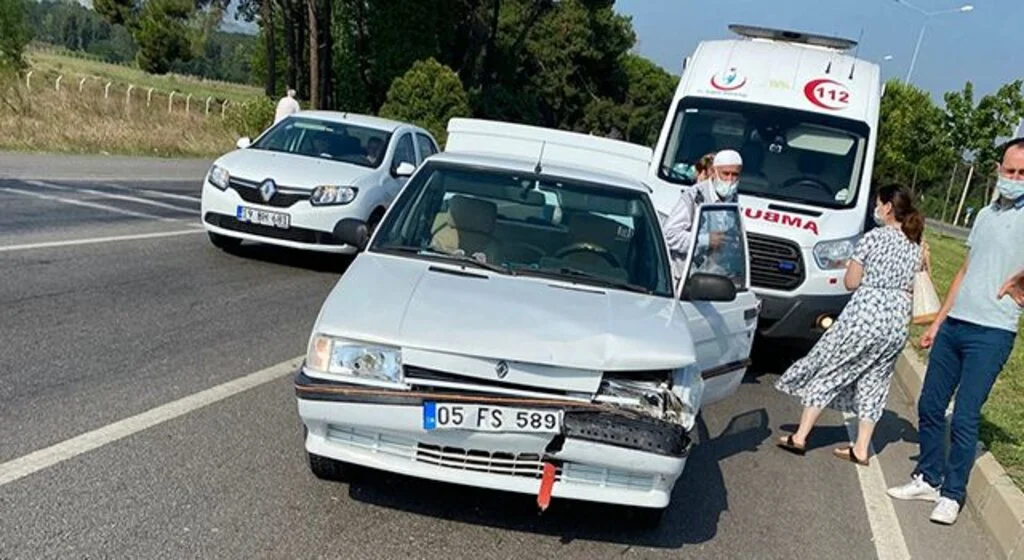 Samsun'da trafik kazası: 1 yaralı