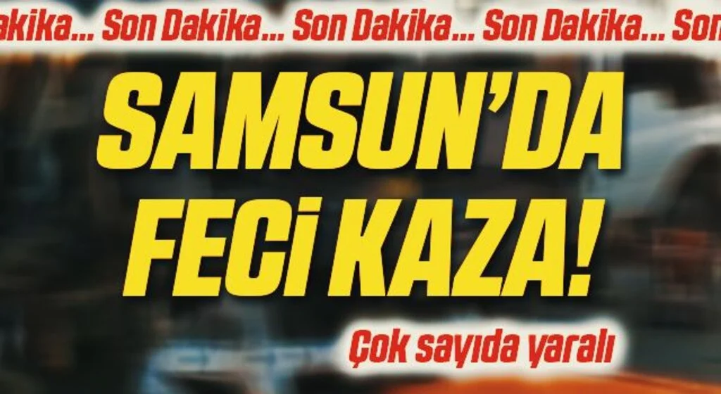 Samsun'da trafik kazası: 8 yaralı