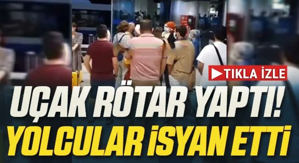 Samsun'da Uçak Rötar Yaptı! Yolcular İsyan Etti