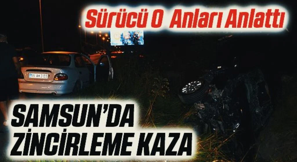 Samsun’da zincirleme kaza: 4 yaralı