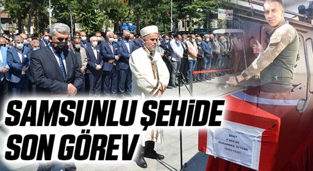 Samsunlu şehide son görev