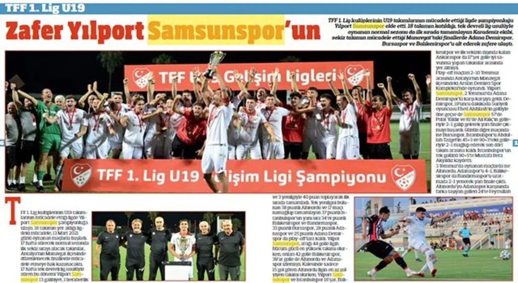 Samsunspor Tam Saha'ya haber oldu