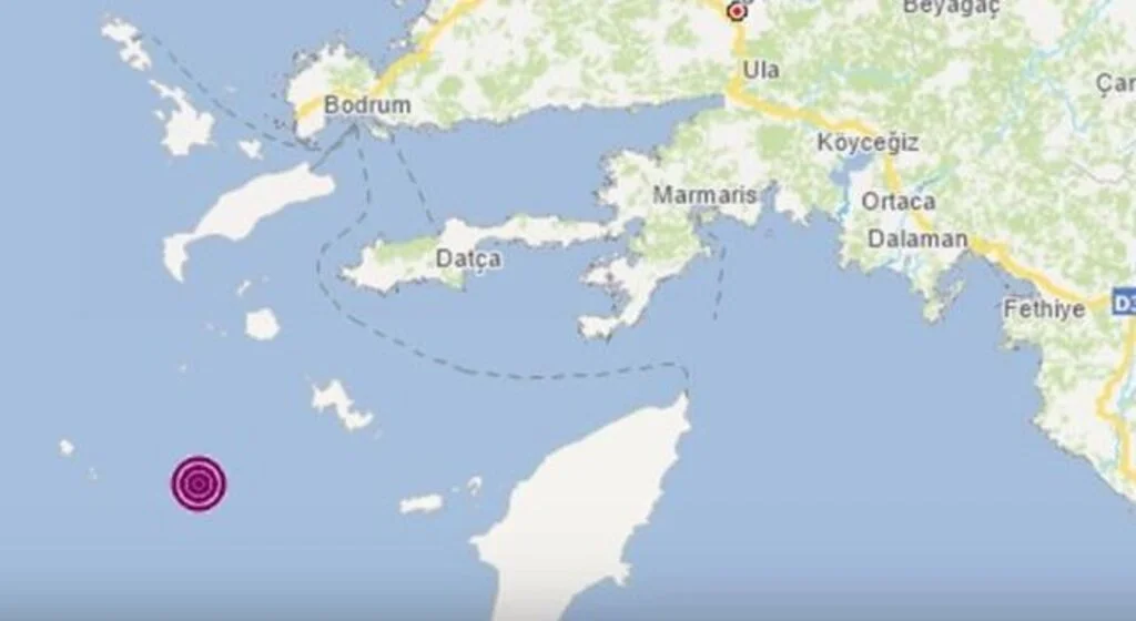 Son Dakika: Datça açıklarında 5 büyüklüğünde deprem