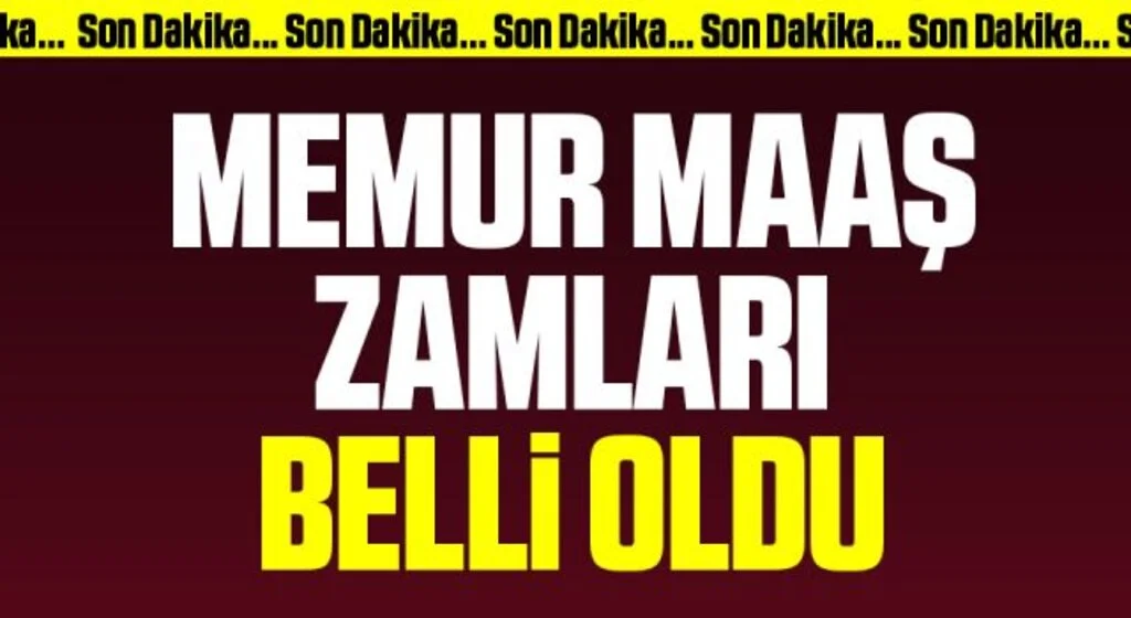 Son Dakika... Memur zam oranı belli oldu! İşte yapılan zam