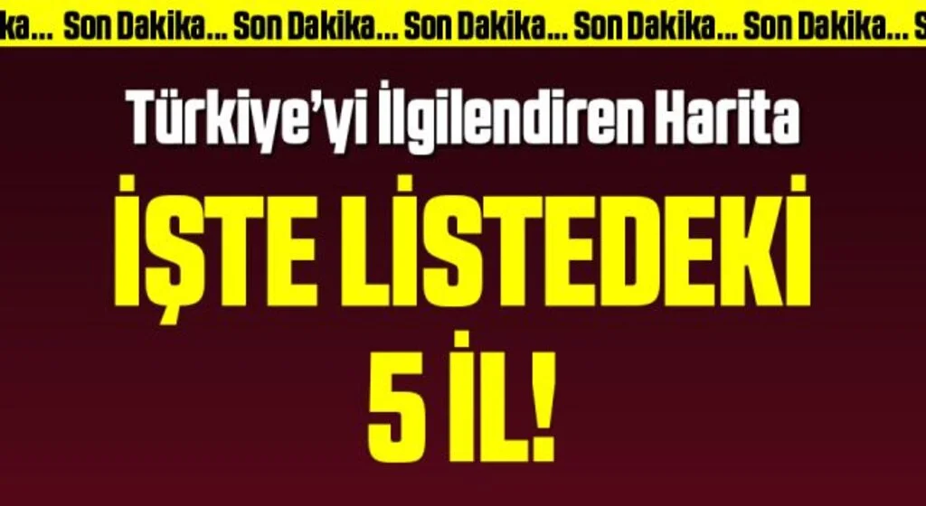 Son Dakika: Sağlık Bakanı Koca haftalık vaka haritasını paylaştı
