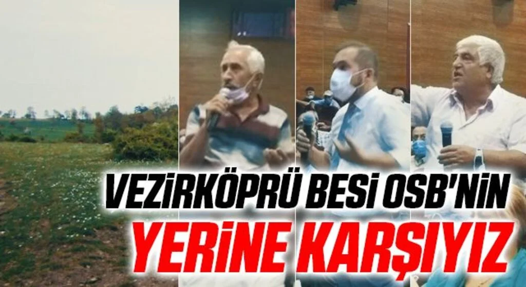 Vezirköprü Besi OSB'nin yerine karşıyız