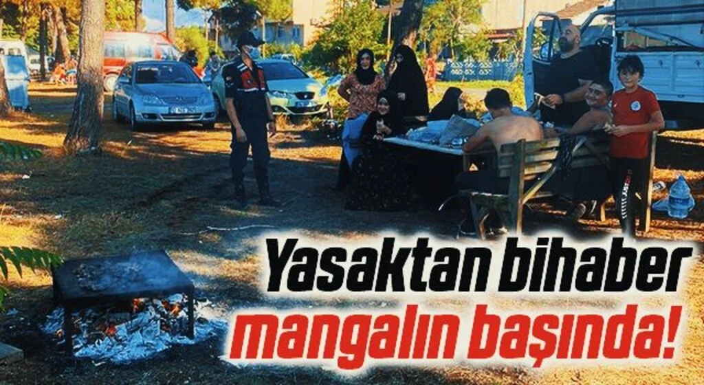 Yasaktan bihaber mangalın başında!