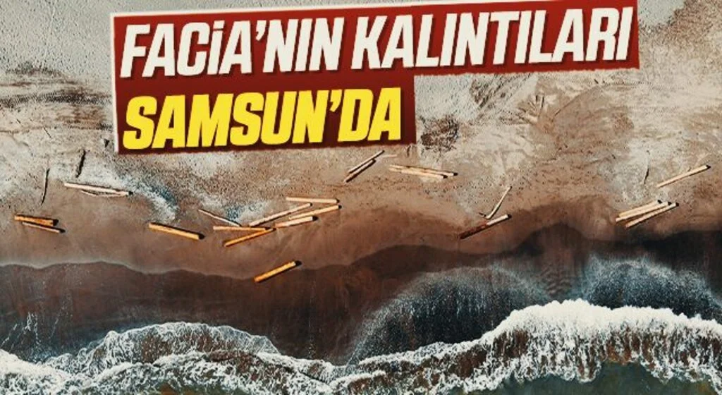 Ayancık’ta sel faciasının kalıntıları Samsun sahiline vuruyor