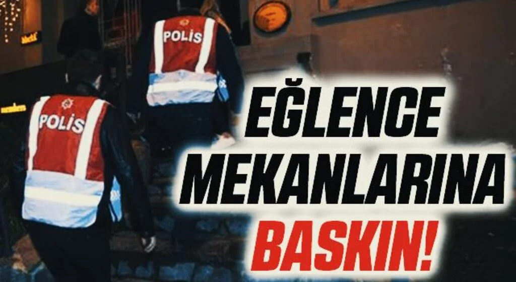 Bafra'da eğlence mekanlarına baskın